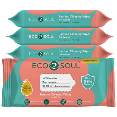 Ecosoul  Bamboo Premium Cleaning Wipes.