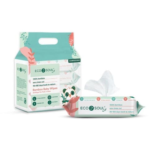 Eco-Friendly Natural Baby Wipes Made of Bamboo - Eco Soul 