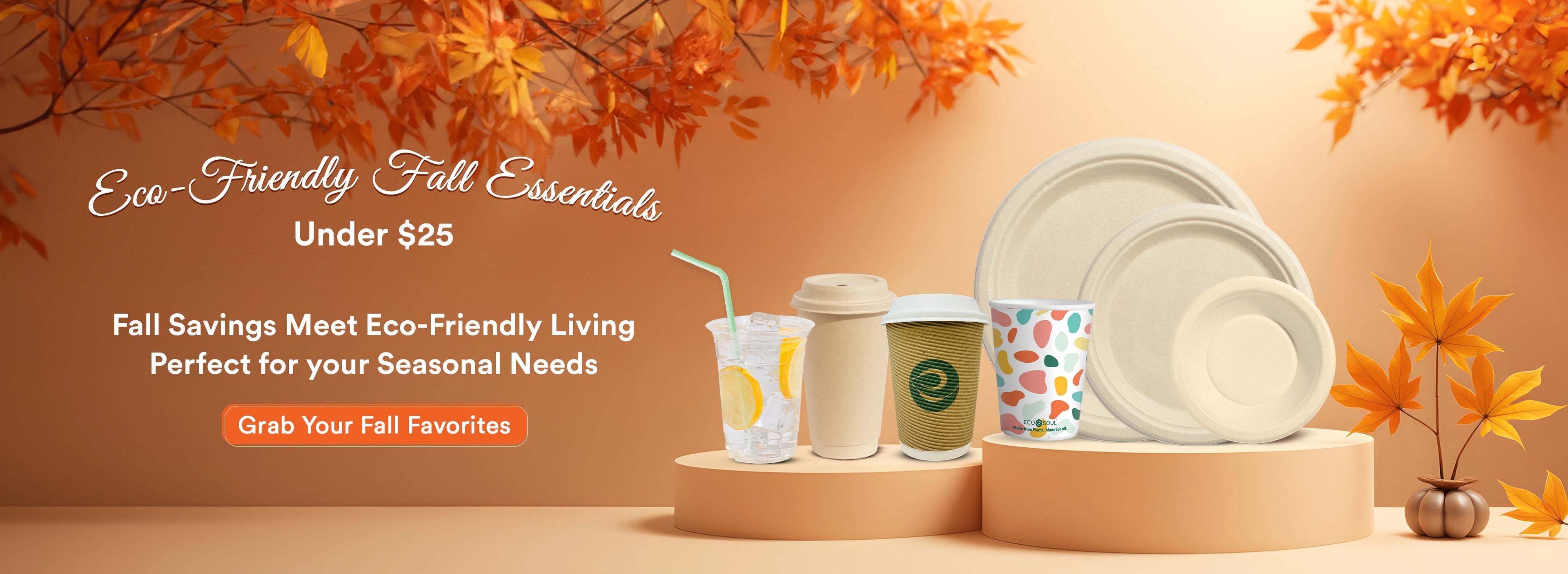 Ecofriendly Tableware Under $25 for Fall