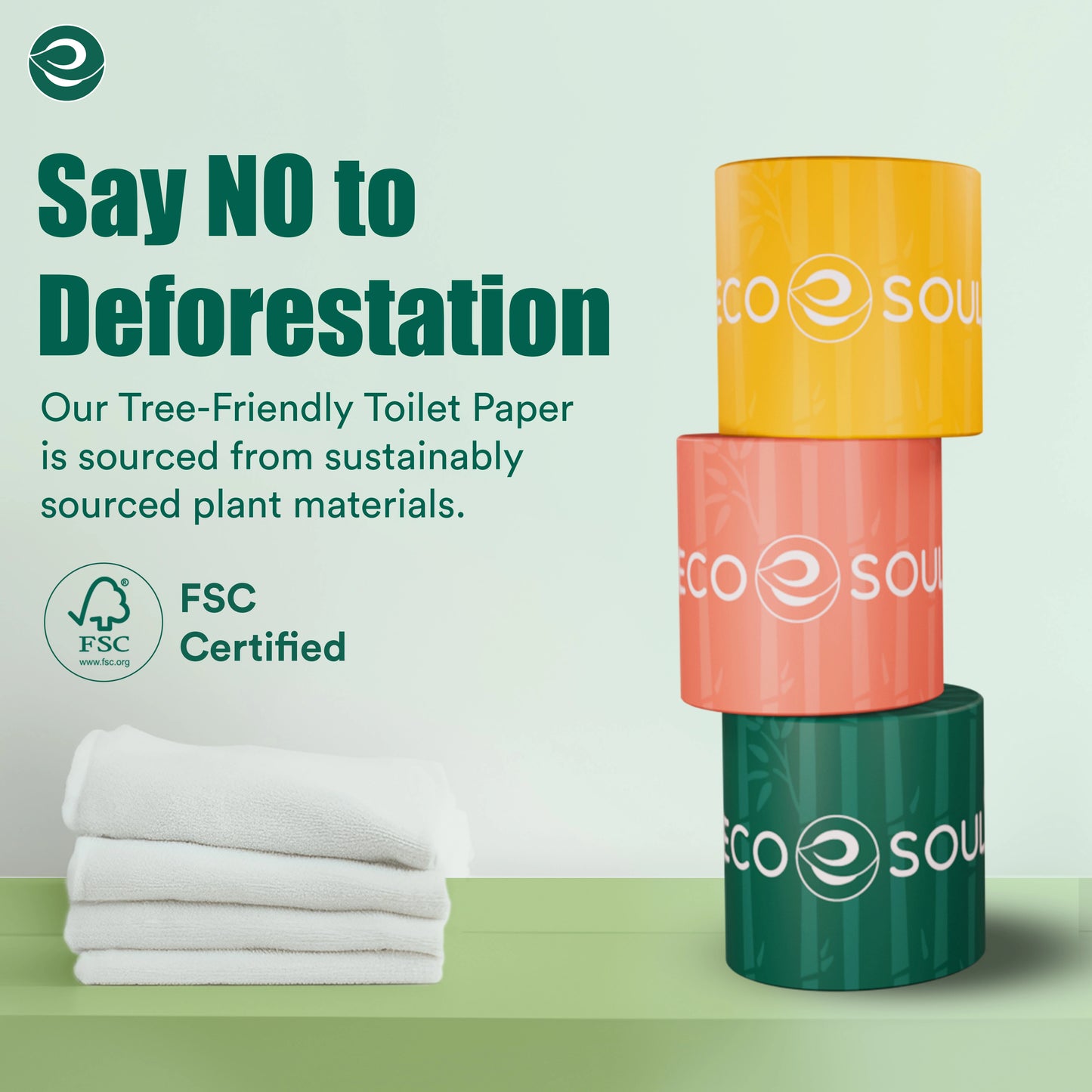 Eco-friendly Tree - Free Toilet Paper  - 300 Sheet Per Roll