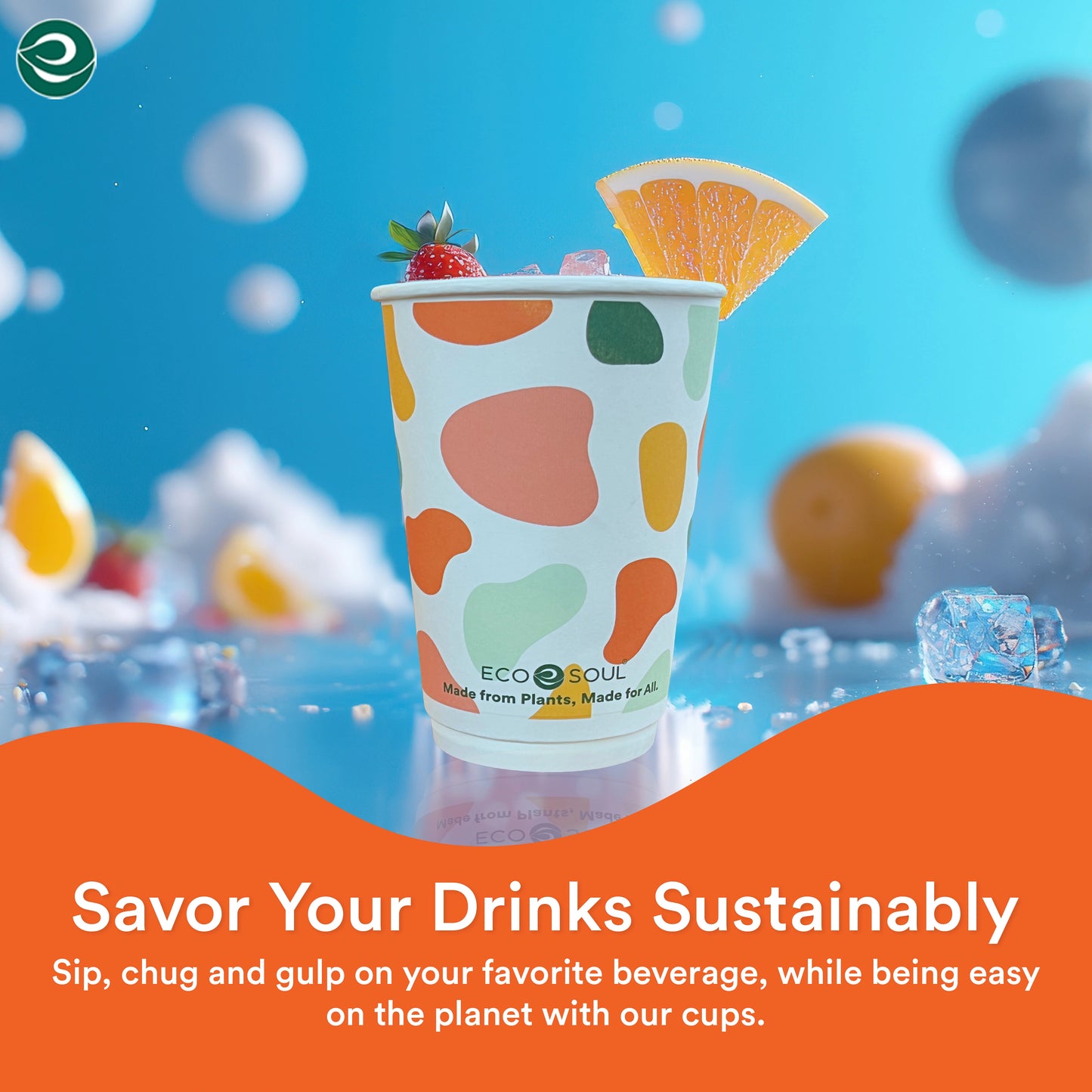 12 oz Disposable Hot and Cold Paper Cups