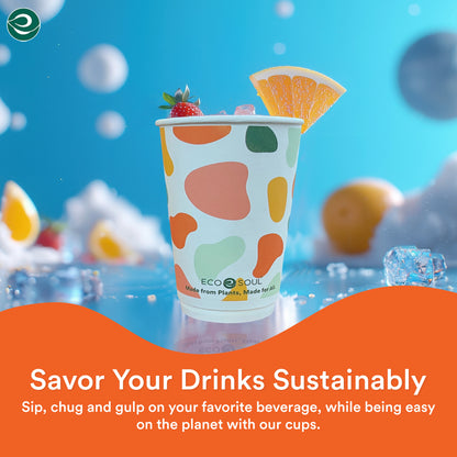 12 oz Disposable Hot and Cold Paper Cups