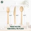 Compostable Wooden Cutlery Set - 350 Count