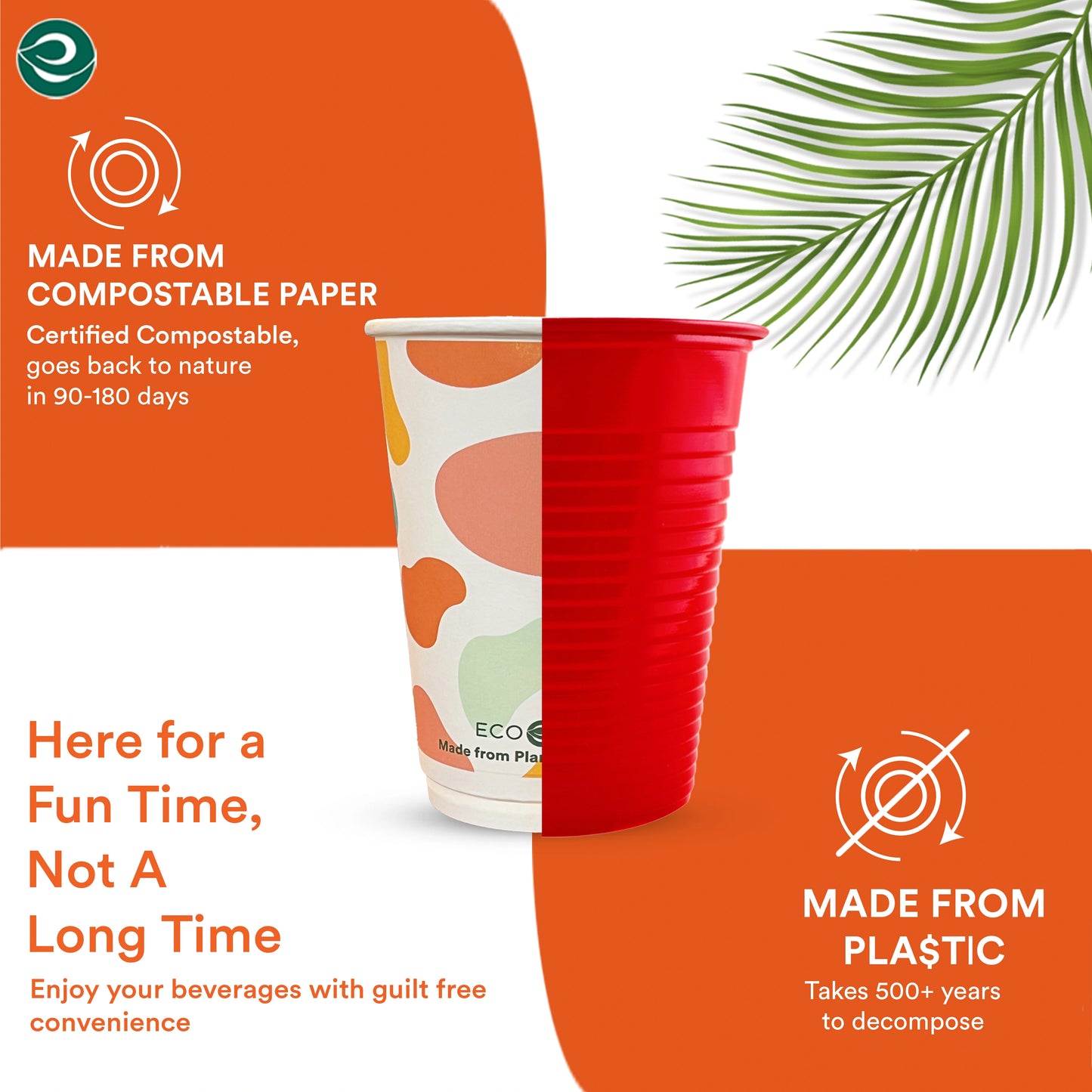 12 oz Disposable Hot and Cold Paper Cups