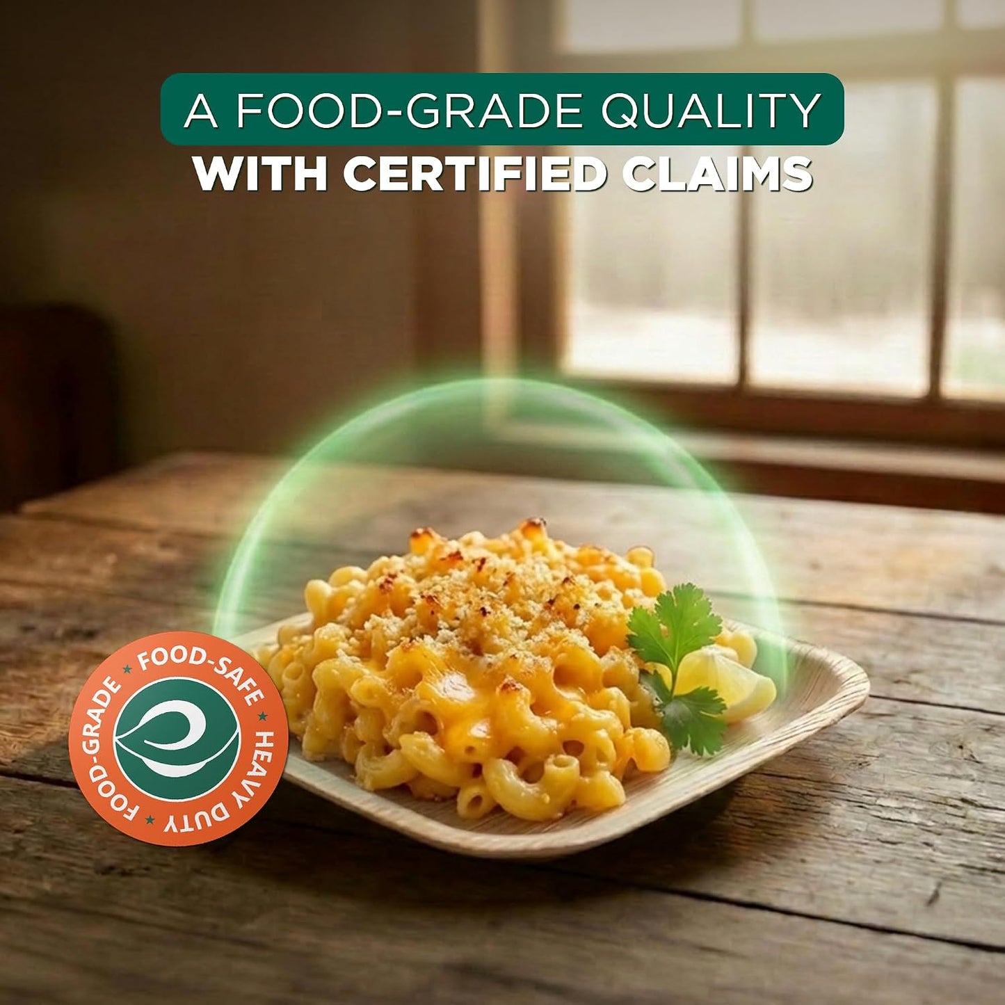 10 Inch Square Compostable Bamboo Plates
