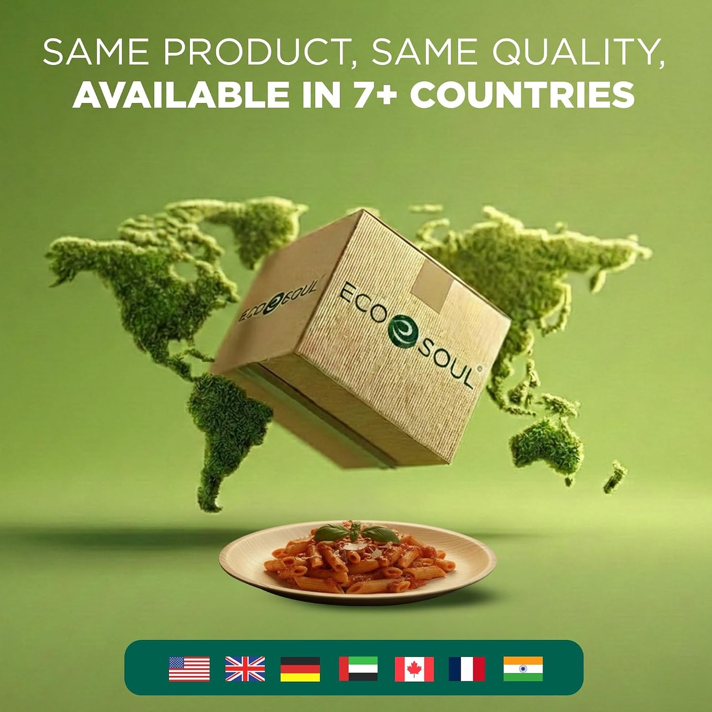 8 Inch Round Compostable Bamboo Plates