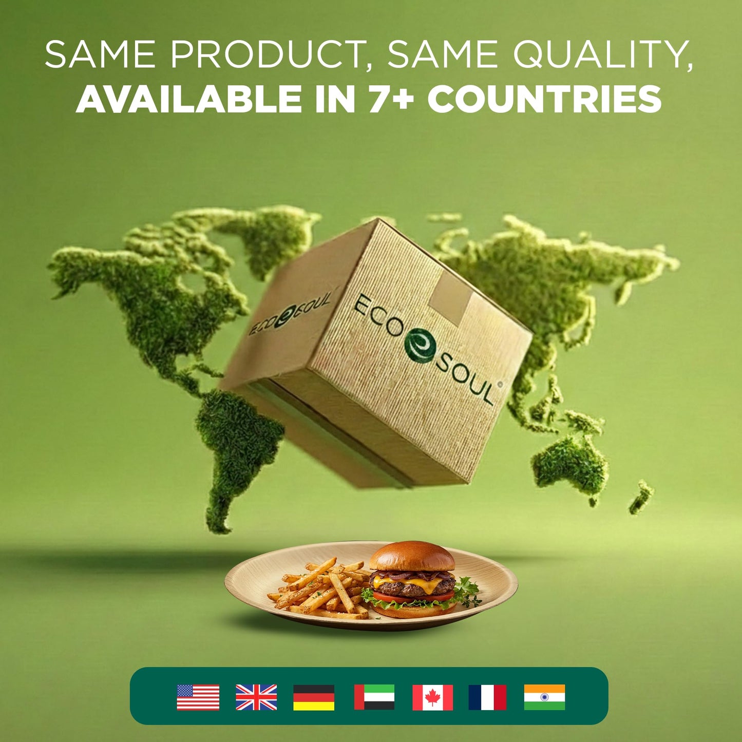 10 Inch Round Compostable Bamboo Plates