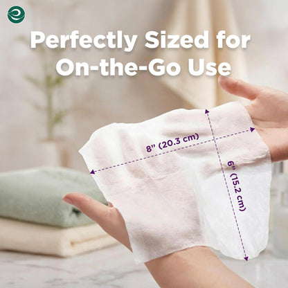 EcoSoul Plant-Based Feminine Wipes For Women| 30 Eco-Friendly Wipes Each (Pack of 4)