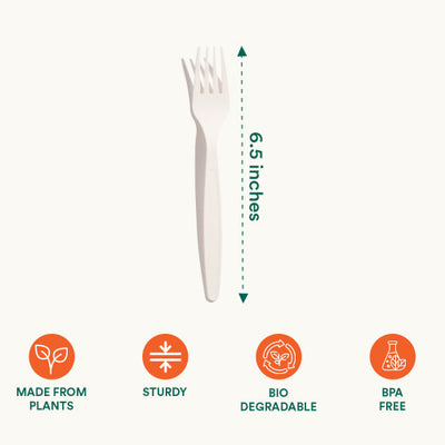 Fork Set, Biodegradable and Compostable fork set