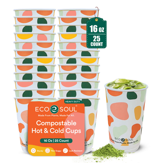 16 oz Disposable Hot and Cold Paper Cups