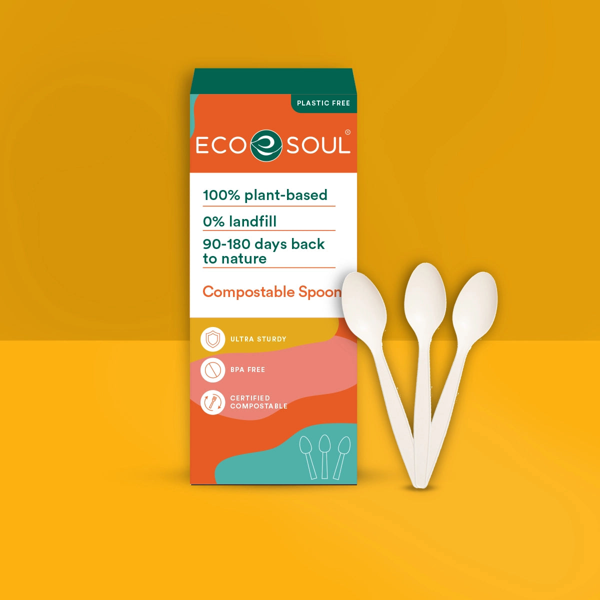 Buy Disposable Spoon Set | Compostable Spoon Set – EcoSoul Home