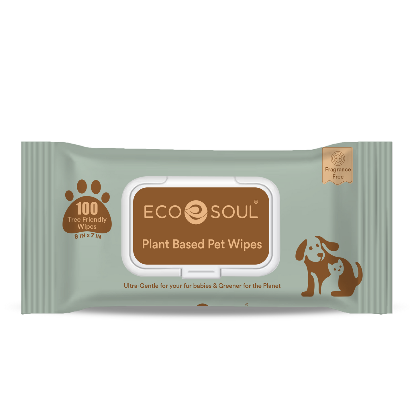 Pet Wipes for Dogs & Cats  with Aloe & Glycerin | Pack of 1 (100 Wipes)