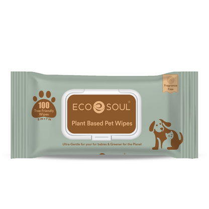 Pet Wipes for Dogs & Cats  with Aloe & Glycerin | Pack of 1 (100 Wipes)